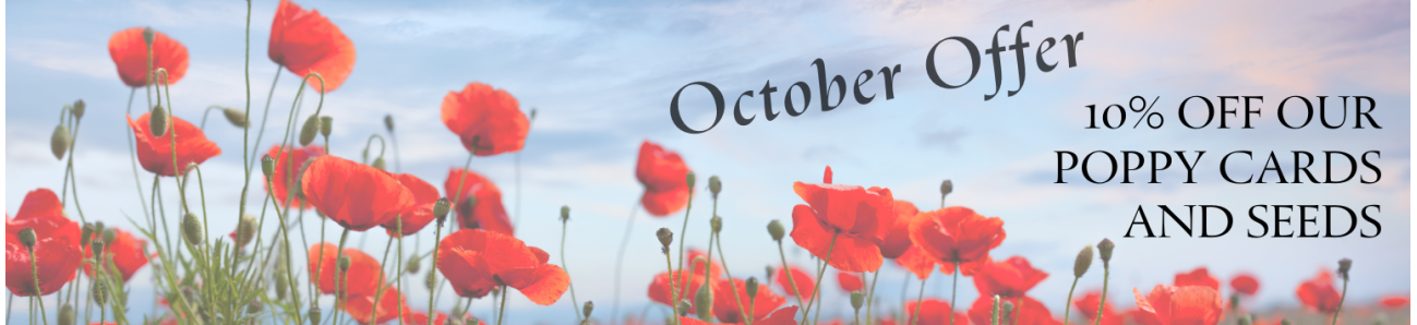 October Offer Poppy Cards and Seeds